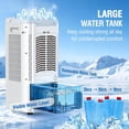 thumbnail image 2 of Portable Air Conditioners, Swamp Cooler with 4 Modes 3 Speeds, 4 Ice Packs, Windowless Air Conditioner w/12H Timer, 120?Oscillation, Evaporative Air Cooler Fan for Room Bedroom Office (White), 2 of 6
