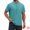 Light Blue, variant on DARING DIVA Men's Henley Breathable Short Sleeve Button Down T-Shirt M Light Blue