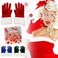 thumbnail image 2 of Ruifaya Guantes de actuación con etiqueta para fiestas navideñas, guantes cortos unisex para festivales, nuevos J5, 2 of 6