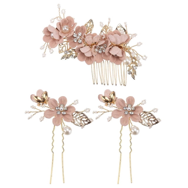 Here's a polished and professional product description based on the title you provided:\n\n \n\n**3pcs Bridal Hair Comb Flower Hair Accessories for
