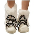 thumbnail image 5 of Npasoilc Snow Boots for Women,Winter Boots Mid-Calf,Fluff Boots with Fleece,and Fur-Lined Casual Boots, 5 of 9