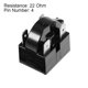 thumbnail image 3 of Uxcell 22 Ohm 4 Pin 1/6HP Refrigerador Relay Compresor Protector de Sobrecarga, 3 of 4