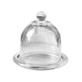 thumbnail image 3 of Cake Plate with Glass Cover Glass Cover Serving Tray for Festive Party Food round edge, 3 of 7