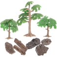 thumbnail image 2 of 1 Set of Simulated Tree Stump Model Fake Stone Model Mini Tree Stump Old-growth Forest Layout Prop, 2 of 4