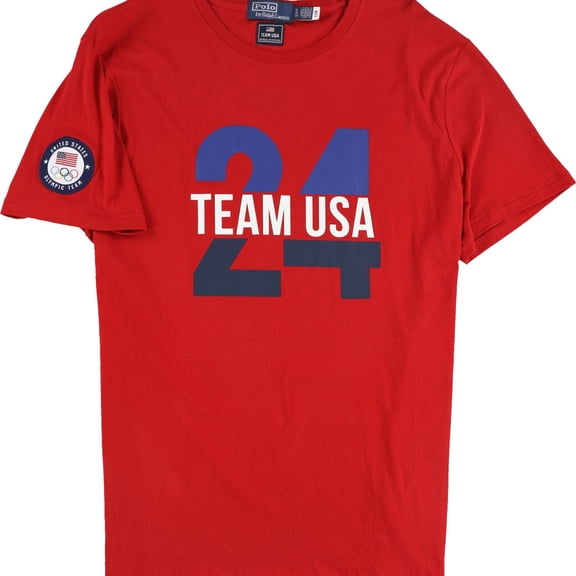 Ralph Lauren Mens Team USA Graphic T-Shirt, Multicoloured, X-Large