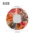 thumbnail image 4 of KLL Vibrant Floral Collage Portrait Pattern Shower Cap & Bath Cap for Women,Reversible Oversized Waterproof Shower Caps for all Hair Lengths,Elastic Reusable Bathing Hair Cap, 4 of 6