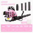 thumbnail image 3 of Floseru 52CC Gas Leaf Blower, 1.7 HP Backpack Blower with 550 CFM Air Volume and 200 MPH Wind Speed, Powerful 2-Stroke Engine for Heavy-Duty Lawn, Yard, and Parking Lot Cleanup, 3 of 10