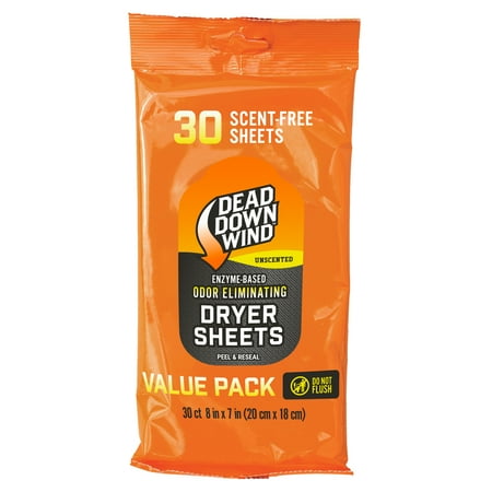 Dead Down Wind Unscented Dryer Sheets - 30ct
