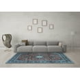 thumbnail image 3 of Ahgly Company Indoor Rectangle Persian Light Blue Traditional Area Rugs, 6' x 9', 3 of 4