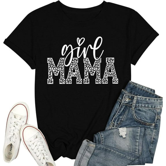 Women's Softball Mom Short Sleeve T-Shirt, 100% Cotton Crew Neck Casual Top, Sports Fan Gift