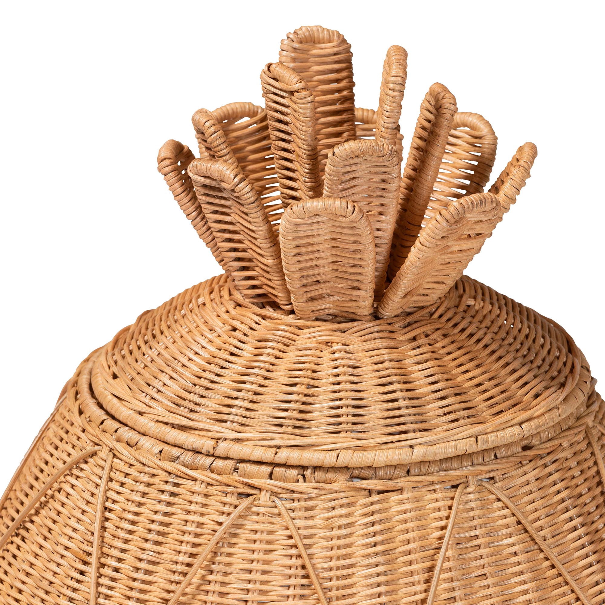 bali & pari Pelham Boho Laundry Hamper, Large, Light Honey