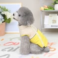 thumbnail image 5 of Abrigo de invierno para perros, resistente al viento, cálido, para clima frío, suéter para mascotas, chaqueta para perros pequeños y medianos (amarillo), 5 of 5