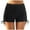 Black, variant on Women's High Waist Square Leg Drawstring Swim Shorts Bikini Bottoms Swim Shorts Army Green,XL
