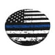 thumbnail image 1 of Disketp Thin Blue Line Flag Funda Redonda para Taburete, Funda de Cojín para Silla de Bar Suave y Elástica-13 inch, 1 of 7