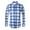 Blue, variant on RongHuan Mens Big and Tall Dress Shirts Vintage Button Down Long Sleeve Shirt Classic Fit Plaid Business Casual Office Tshirt
