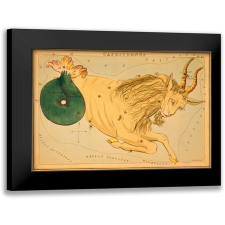 Aspin, Jehoshaphat 14x11 Black Modern Framed Museum Art Print Titled - Capricorn, 1825