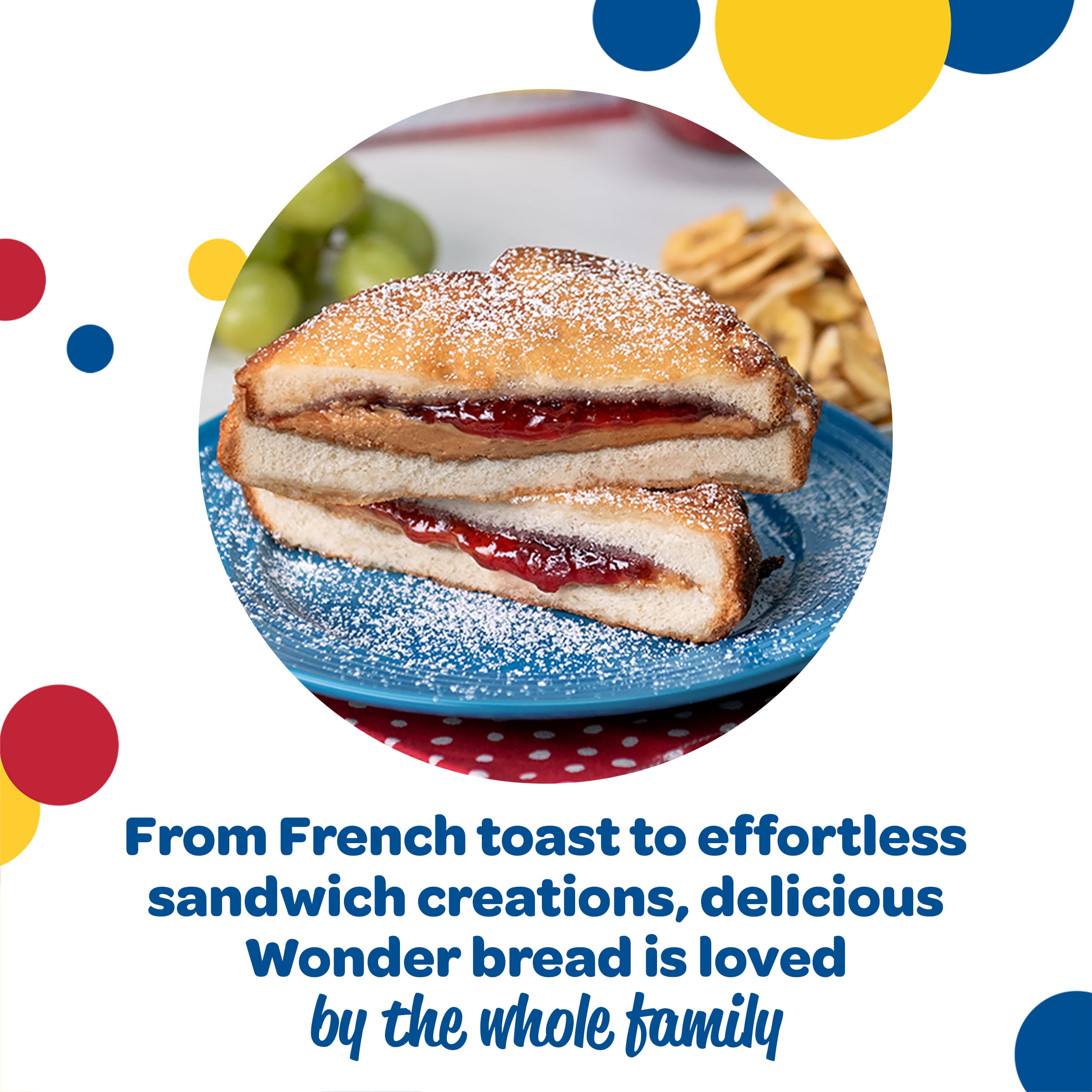 Wonder Bread Giant White Sandwich Bread, Sliced Loaf Bread, 24 oz, Shelf-Stable