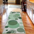 thumbnail image 2 of Earth Tones Decorative Rug, Abstract Pastel Pattern with Overlapping Chaotic Spots and Ring Shapes, Quality Carpet for Bedroom Dorm and Living Room, 6 Sizes, Apple Green, by Ambesonne, 2 of 2