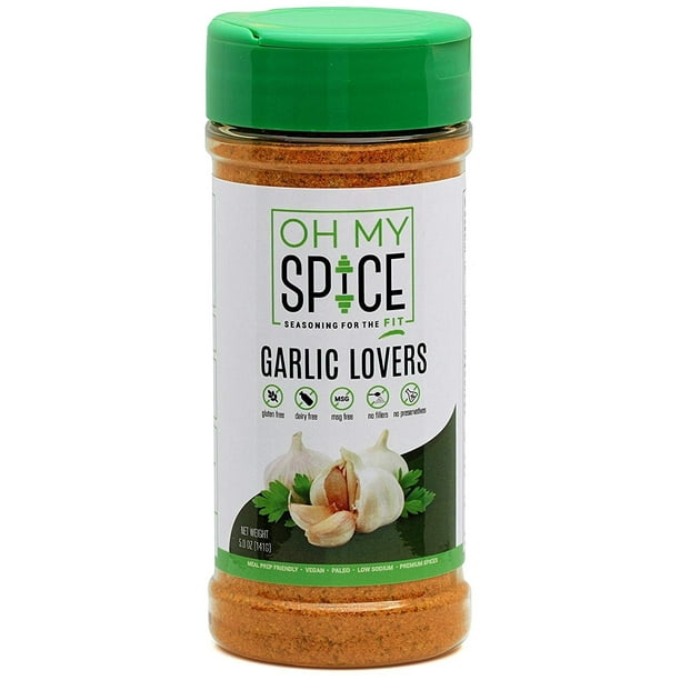 Garlic Lovers Spice 5 oz (141 Grams) by Oh My Spice