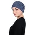 thumbnail image 2 of Fleece Butterfly Beanie Women's Hat Chemo Headwear Cancer Ladies Winter Head Coverings (Blue Grey), 2 of 2