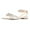 Beige, variant on XYD Women Sparkle Pointed Closed Toe Slingback Flats Ankle Wrap Strappy Double Bow Crystal Evening Shoes Size 7 Beige