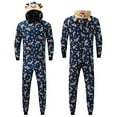 thumbnail image 2 of Combinaison à Capuche en Pyjama de Renne Assortie en une Seule Pièce, 2 of 3