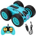 thumbnail image 1 of Mini Voiture Cascade, Quatre Roues Motrices Sans Fil, Véhicules Électriques pour Garçons Enfants Bleu, 1 of 8