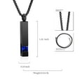 thumbnail image 2 of constantlife Rectangle Black Urn Necklace for Cremation Ashes Holder Necklace Memorial Jewelry, 2 of 5
