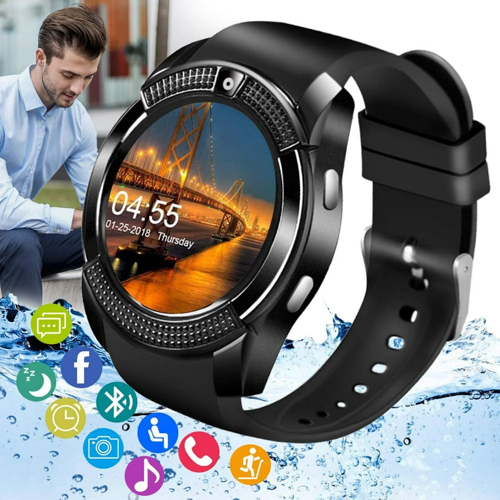 Amokeoo Smart Watch,Android Smartwatch Touch Screen Bluetooth Smart Watch for Android Phone