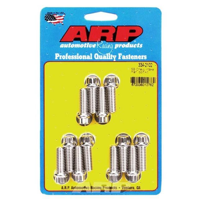 Arp for 334-2102 Sbc Chevy intake manifold bolt kit