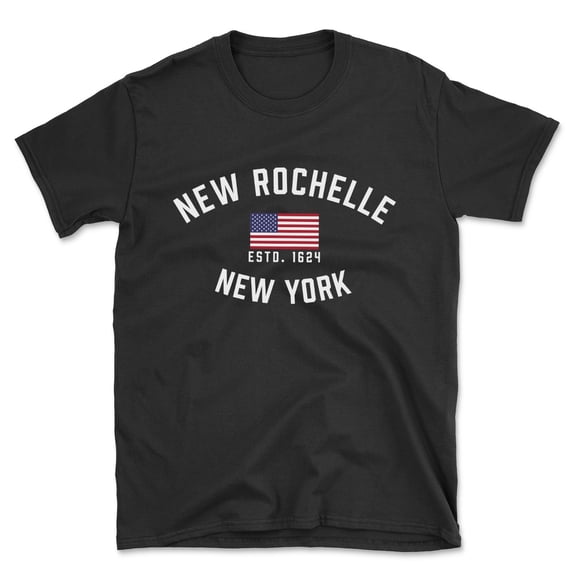 New Rochelle New York Patriot Men's Cotton T-Shirt