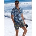 thumbnail image 2 of Hawaiian Shirts for Men, Print Men's Casual Short Sleeve Button Down Shirts Floral Aloha Beach Shirt, 2 of 6