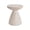 Beige 09Z, variant on Lightweight Concrete Outdoor Side Table with Black Marble Effect, 20x20x23 inch End Table for Patio and Garden