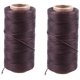 thumbnail image 1 of 2X 260M 150D 1MM Costura de Cuero Hilo de Cera Encerado Aguja de Mano Cord Craft DIY Nuevo Color: Marrón Oscuro, 1 of 8