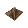 thumbnail image 1 of INSPIRE CHIC Men's Pocket Square Solid Color Handkerchiefs Self-folded For Wedding Party Coffee One Size, 1 of 4