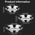 thumbnail image 5 of Geemin Set of 3 316 Stainless Steel Dinner Plates Deepened Spill Proof Serving Dish with Reinforced Edges Metal Dinnerware, 5 of 8