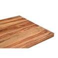 thumbnail image 4 of Taran Designs Warren 75" Solid Wood Pedestal Dining Table in Brown, 4 of 6