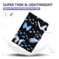 thumbnail image 5 of Cartoon Case for Fire HD 8 (8th Generation 2018 /7th Generation 2017 /6th Generation 2016 Release), Fold Stand Magnetic Leather Protector Wallet Flip Cute Case with Auto Sleep Wake, Blue Butterflies, 5 of 8