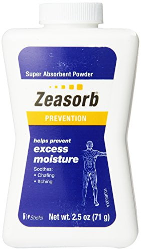 4 Pack Zeasorb Prevention Super Absorbent Powder Foot Care 2.5-Ounce Bottle Each