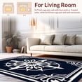 thumbnail image 2 of ODIKA 2'x3' Machine Washable Non-Slip Area Rug, Starburst Medallion Motif with Radiating Symmetrical Details High Traffic Rug, Black, 396203, 2 of 7