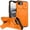 Orange, variant on Case for iPhone 16 Pro Max 6.9" with Invisible Fold Holder Stand, Magnetic Wireless Charging,Sliding camera casing,Shockproof Dropproof Tough Rugged Protective Case Cover,Purple,For iPhone 16 Pro Max