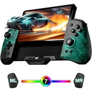 FUNLAB Nintendo Switch Controller, Ergonomic Joy-Con Grip, RGB/Turbo/Mapping/Hall - Black