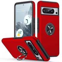 Dteck for Google Pixel 8 Pro Case with 360? Ring Stand, Multi-Layer Protective Case, Shockproof Cover for Google Pixel 8 Pro Case,Red