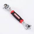 thumbnail image 3 of Llave inglesa con forma de hueso de perro, 48 en 1, multifunción, universal, con rotación de 360 grados, de doble cabezal para reparación, 48 en 1, no magnética (paquete con tarjeta insertable), 3 of 11