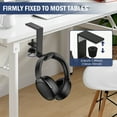 thumbnail image 5 of 4Pcs Desk Clamp On Hook Aluminum Table Hanger Hook Adjustable Under Desk Headphone Holder Nonslip Desk Mount Backpack Hanger Punch Free Desk Hook Clamp for Holding Bag Key Handbag, 5 of 11
