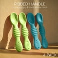 Silicone Baby Spoons for Baby Led Weaning 4Pack, First Stage Baby
