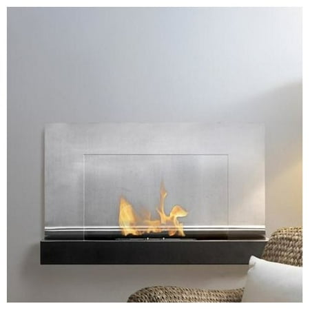 Ignis Products Ferrum Wall Mounted Ethanol Fireplace Walmart Com