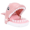 thumbnail image 1 of Juguete interactivo para niños con forma de ballena, mordedura de dentista, mordedura de dedo, divertido juguete de broma, ballena rosa, 1 of 14
