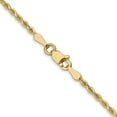 thumbnail image 3 of 14K Yellow Gold Rope Chain Styles Necklace 1.75 mm Diamond-Cut 18 inch, 3 of 4