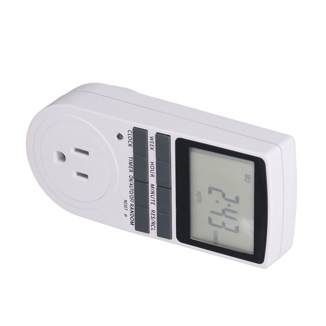 Salida de Temporizador Digital, Interruptor de Temporizador de Salida Inteligente TS 839, Interruptor de Toma de Corriente de Carcasa ABS para Ventilador de Luces